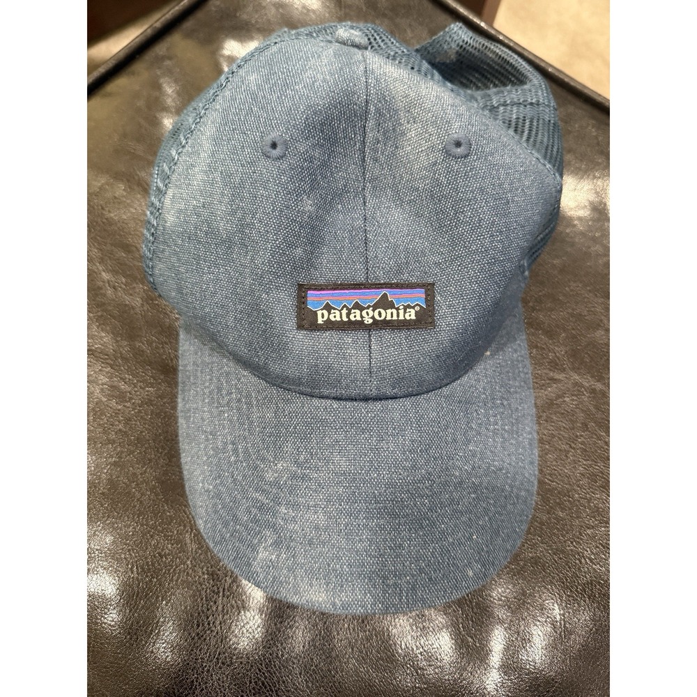 Patagonia Denim Blue Small Patch Snapback Hat Cap